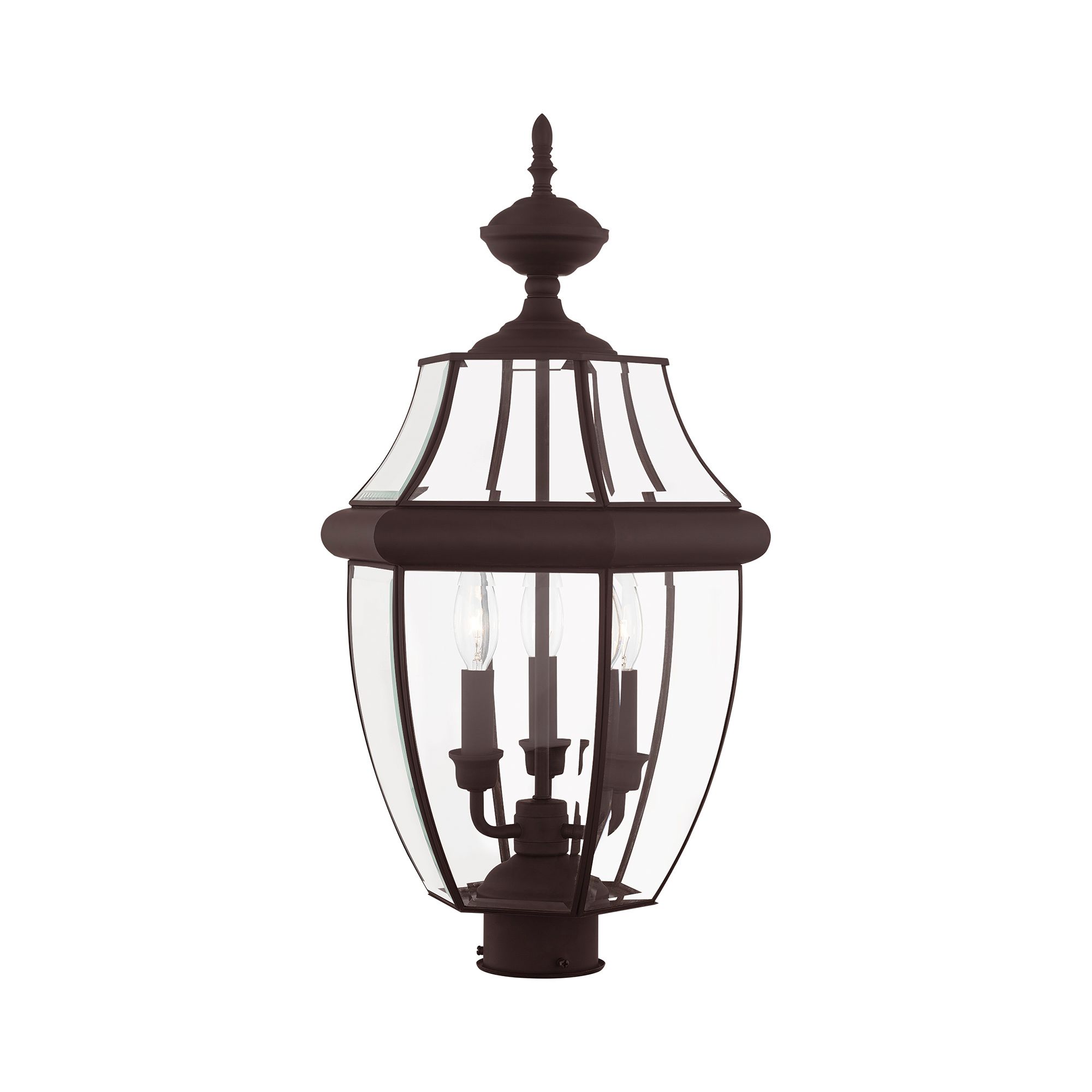 Monterey 23 1/2" High Bronze 3-Light Outdoor Post Light