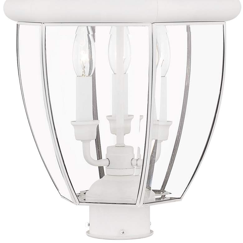 Image 3 Monterey 23 1/2" High White Lantern Outdoor Post Light more views