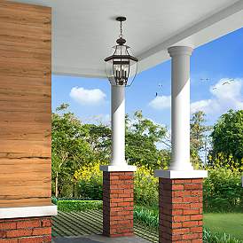 Image5 of Monterey 25 1/2" High Bronze Outdoor Hanging Light more views