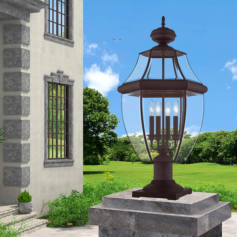 Image 1 Monterey 29-in H Bronze Post Light