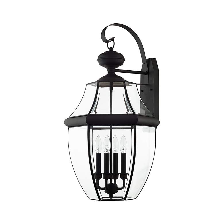 Image 3 Monterey 30-in H Black Candelabra Base (E-12) Outdoor Wall Light more views