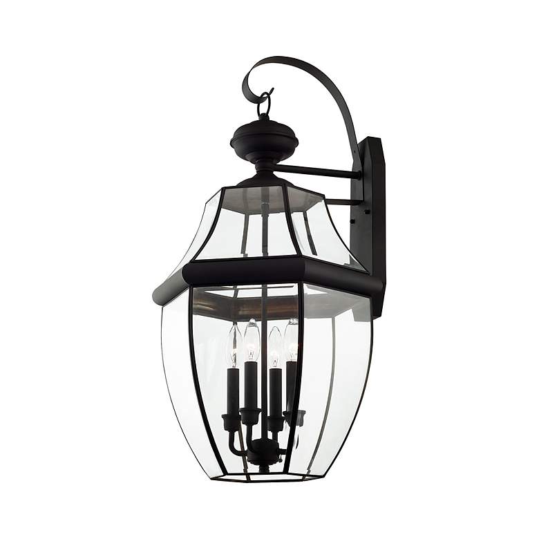 Image 5 Monterey 30-in H Black Candelabra Base (E-12) Outdoor Wall Light more views