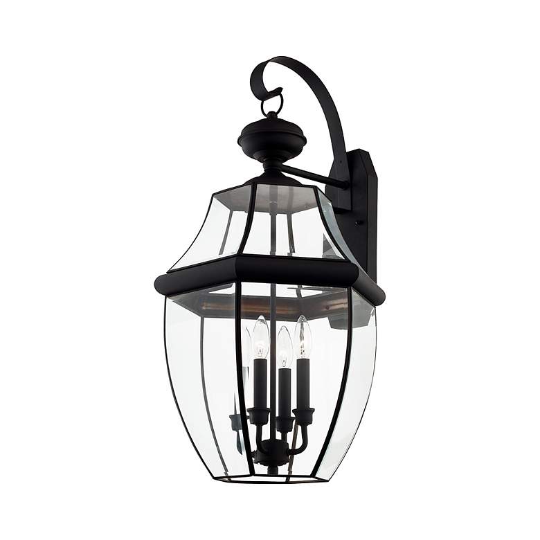 Image 6 Monterey 30-in H Black Candelabra Base (E-12) Outdoor Wall Light more views