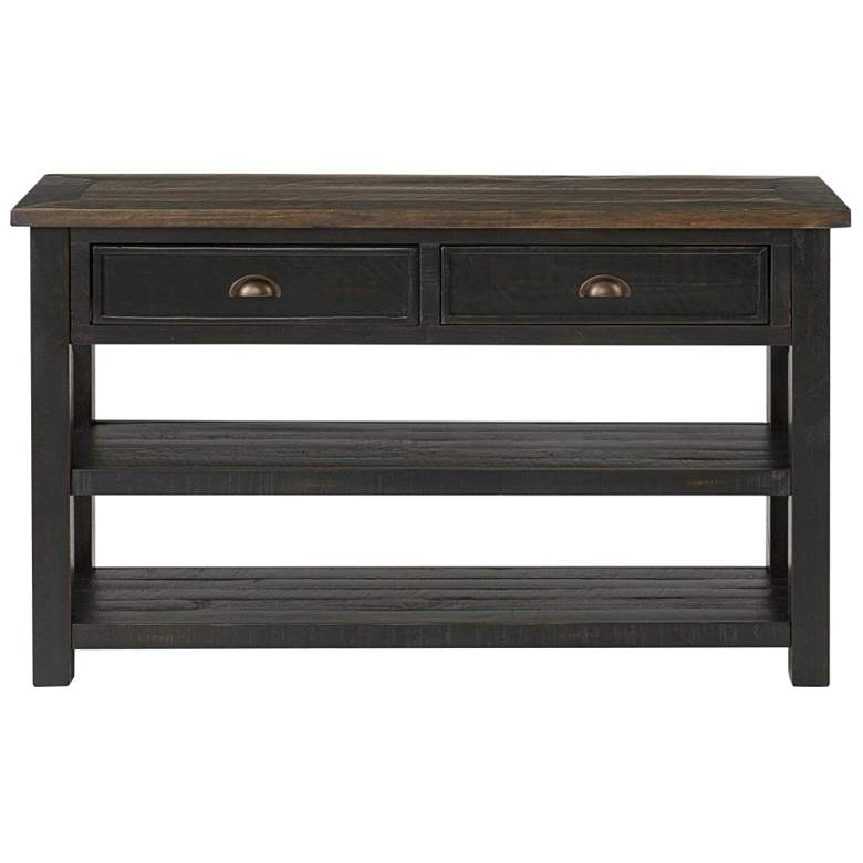 Image 1 Monterey 50 inch Wide Black and Brown Sofa Console Table