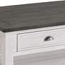 Monterey 50" Wide Dark Gray and Off-White Coffee Table