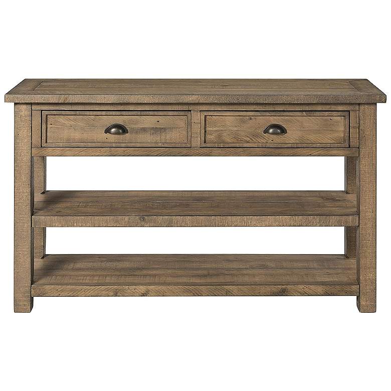 Image 5 Monterey 50" Wide Reclaimed Natural Sofa Console Table more views
