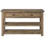 Monterey 50" Wide Reclaimed Natural Sofa Console Table in scene