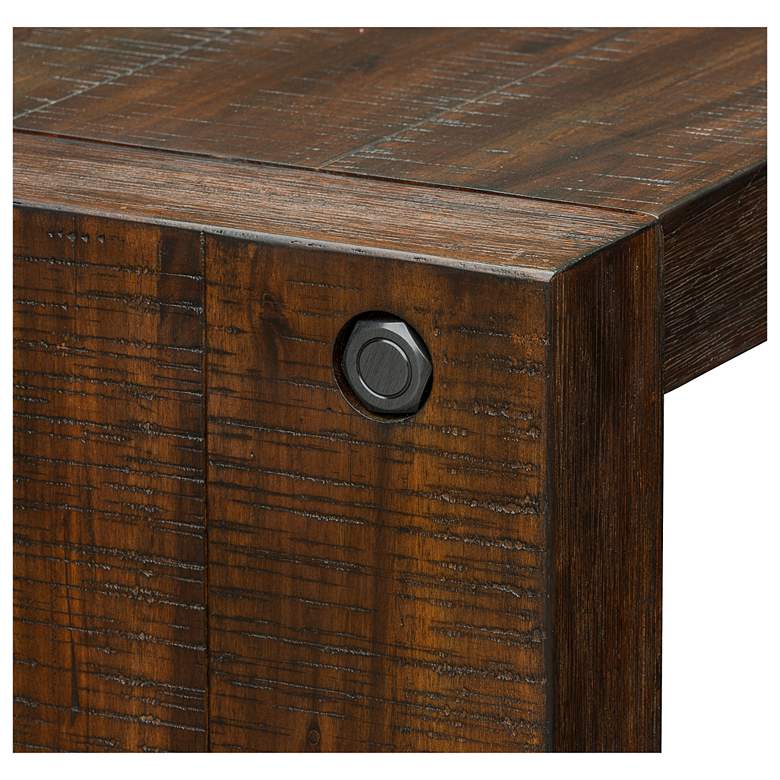 Image 4 Monterey 64" Wide Brown Wood Grain Console/Counter Table more views