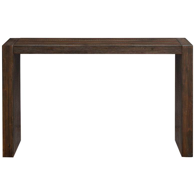 Image 5 Monterey 64" Wide Brown Wood Grain Console/Counter Table more views