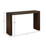 Monterey 64" Wide Brown Wood Grain Console/Counter Table