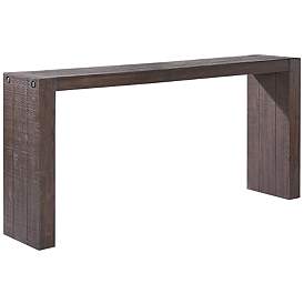 Image1 of Monterey 64" Wide Brown Wood Rectangular Console Table