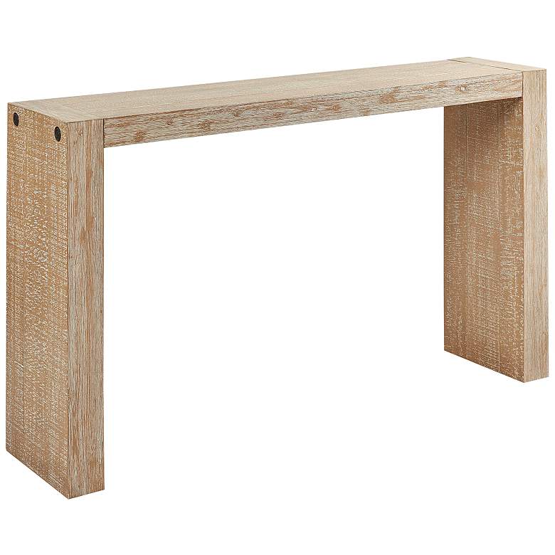 Image 2 Monterey 64" Wide Natural Wood Grain Console/Counter Table