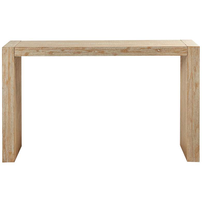 Image 7 Monterey 64" Wide Natural Wood Grain Console/Counter Table more views