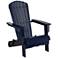 Monterey Blue Wood Folding Adirondack Chair