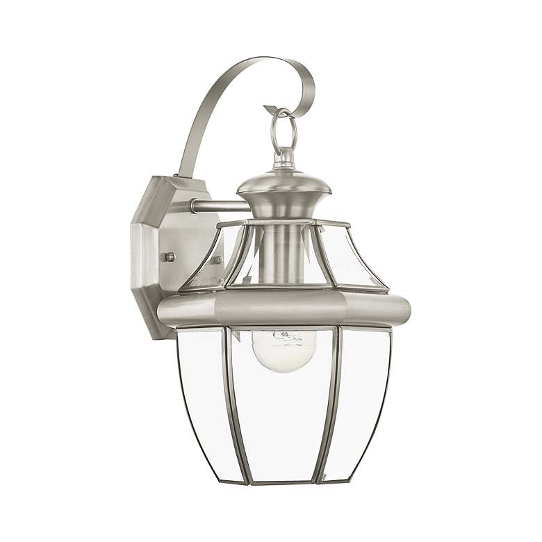 Image 3 Monterey Brushed Nickel Medium Base (E-26) Outdoor Wall Light more views