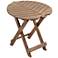 Monterey Leaf Natural Wood Outdoor Folding Table