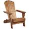 Monterey Natural Wood Outdoor Folding Adirondack Chair