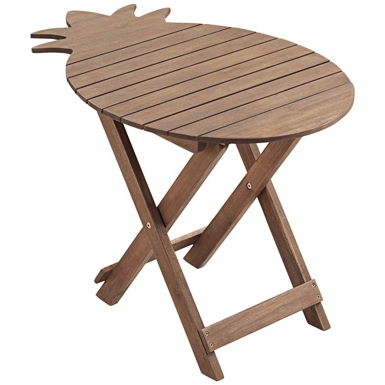 Image 2 Monterey Pineapple Natural Wood Outdoor Folding Table