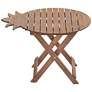 Monterey Pineapple Natural Wood Outdoor Folding Table