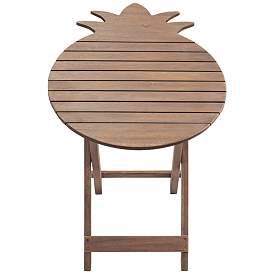 Image4 of Monterey Pineapple Natural Wood Outdoor Folding Table more views