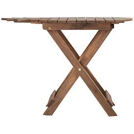 Image5 of Monterey Pineapple Natural Wood Outdoor Folding Table more views