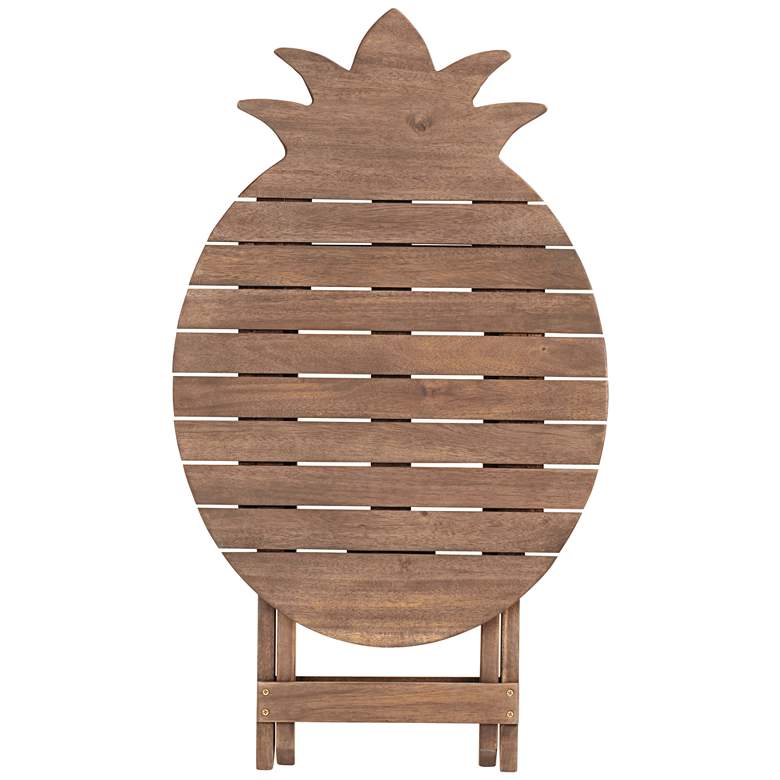 Image 6 Monterey Pineapple Natural Wood Outdoor Folding Table more views
