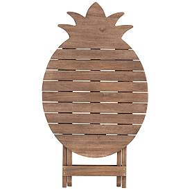 Image5 of Monterey Pineapple Natural Wood Outdoor Folding Tables Set of 2 more views