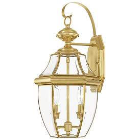 Image1 of Monterey Polished Brass Base (E-12) Outdoor Wall Light