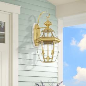 Monterey Polished Brass Base (E-12) Outdoor Wall Light Monterey Polished Brass Base (E-12) Outdoor Wall Light