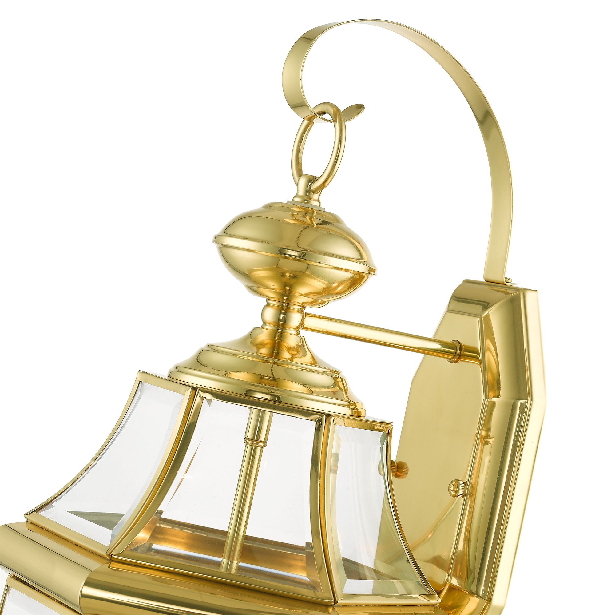 Monterey Polished Brass Base (E-12) Outdoor Wall Light