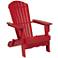 Monterey Red Wood Folding Adirondack Chair