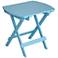 Monterey Sky Blue Outdoor Wood Side Table