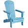 Monterey Sky Blue Wood Adirondack Chair