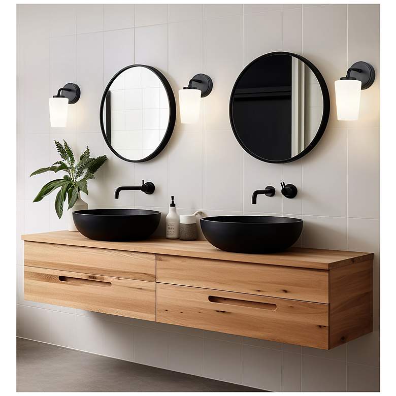 Image 2 Montford by Z-Lite Matte Black 1 Light Wall Sconce more views
