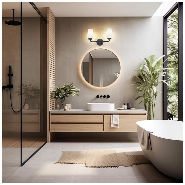 Image 2 Montford by Z-Lite Matte Black 2 Light Vanity more views