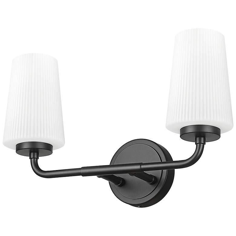 Image 7 Montford by Z-Lite Matte Black 2 Light Vanity more views