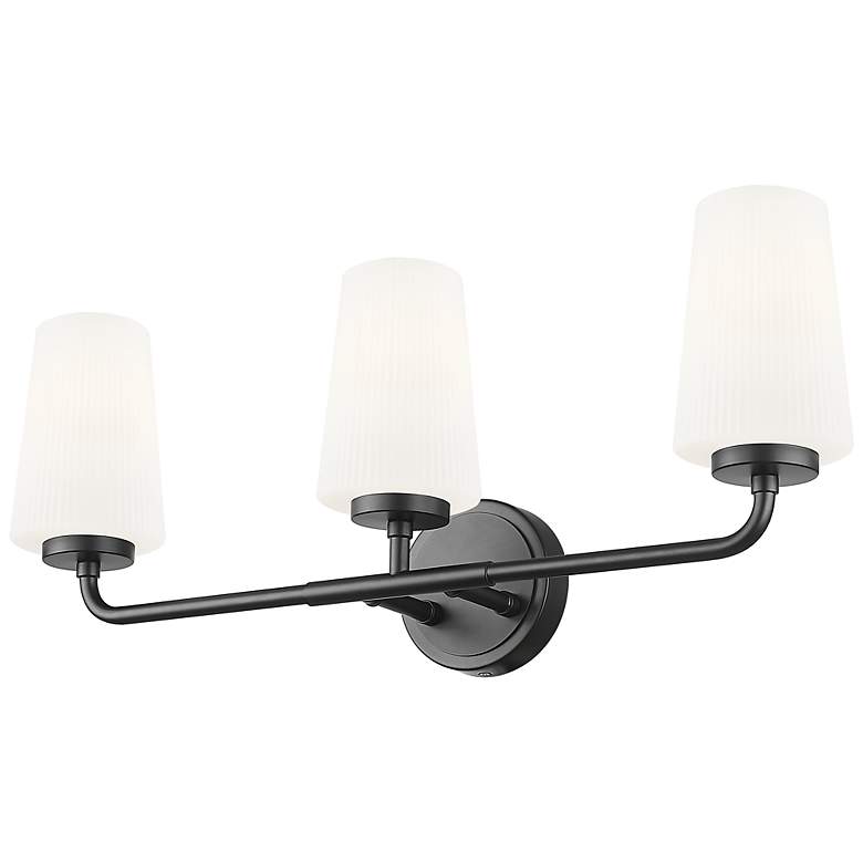 Image 5 Montford by Z-Lite Matte Black 3 Light Vanity more views