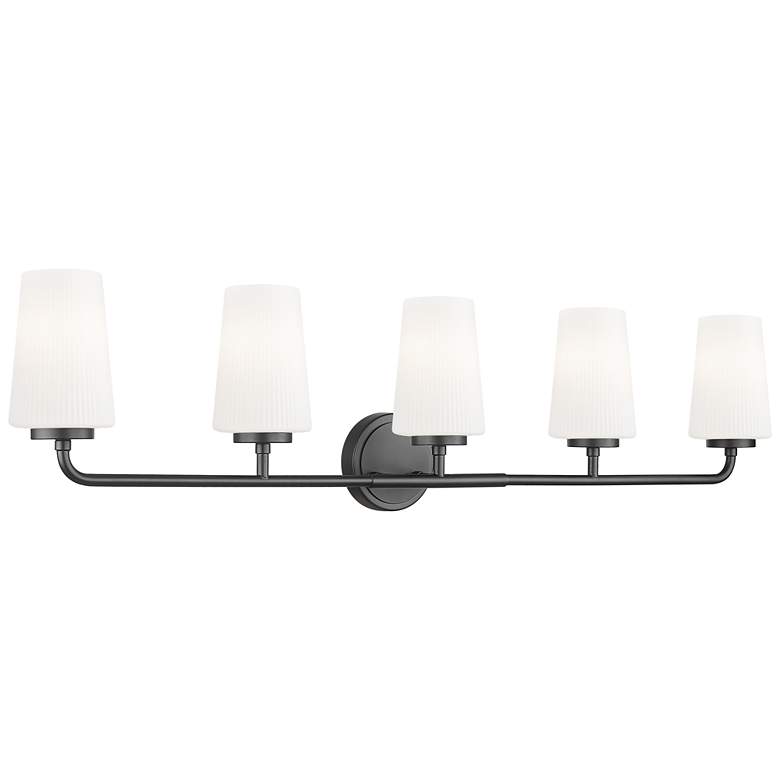 Image 1 Montford by Z-Lite Matte Black 5 Light Vanity
