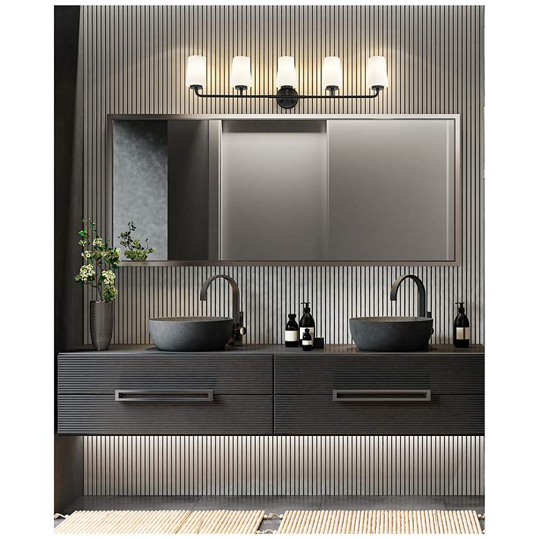 Image 3 Montford by Z-Lite Matte Black 5 Light Vanity more views