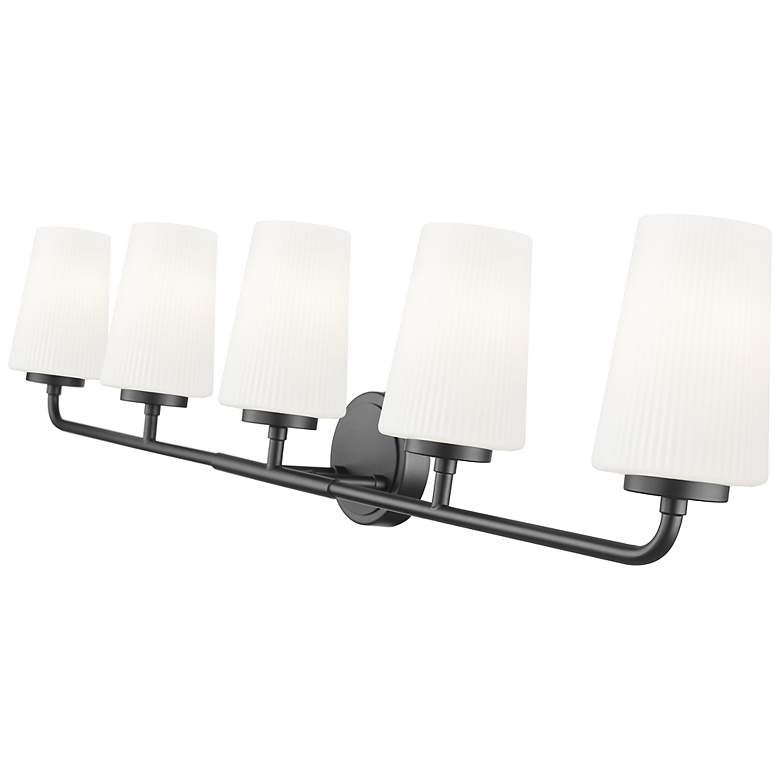 Image 6 Montford by Z-Lite Matte Black 5 Light Vanity more views