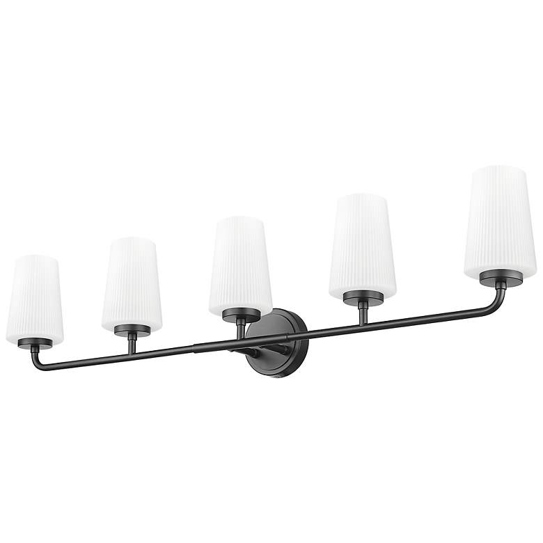 Image 7 Montford by Z-Lite Matte Black 5 Light Vanity more views
