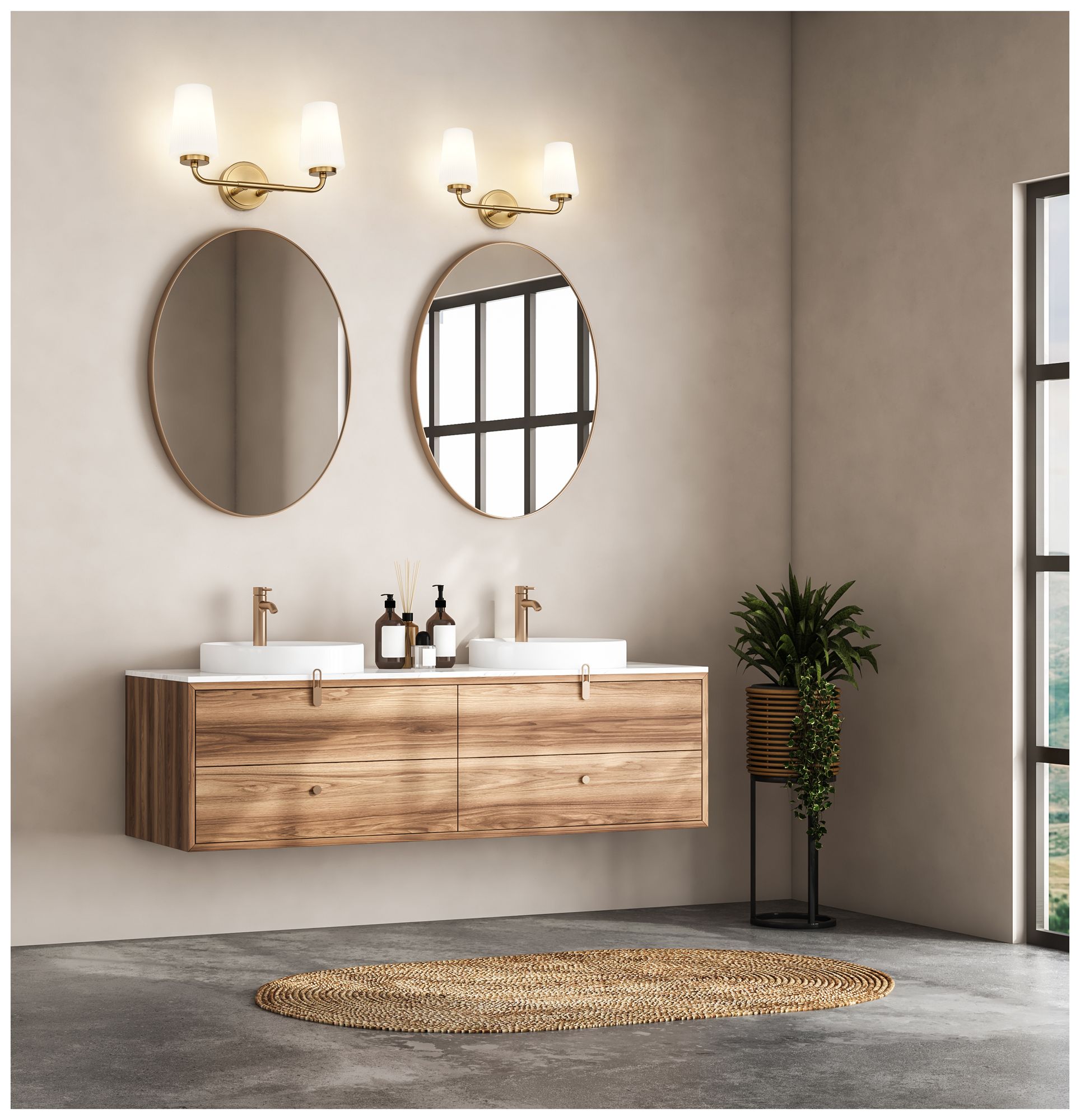 Image 3 Montford by Z-Lite Modern Gold 2 Light Vanity more views