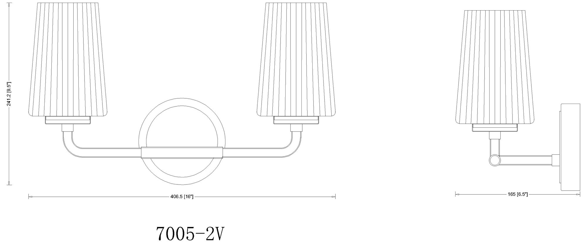 Montford by Z-Lite Modern Gold 2 Light Vanity