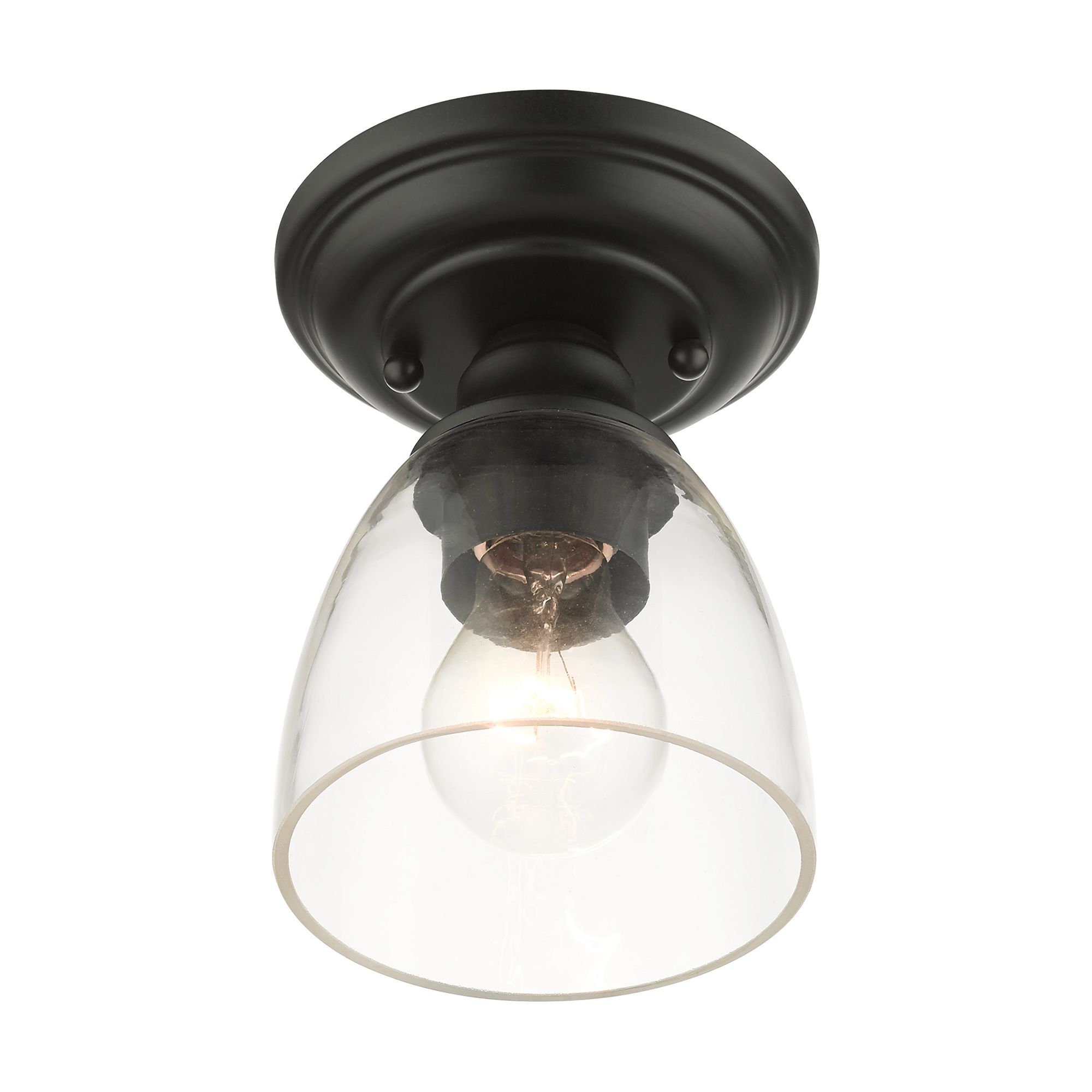 Image 5 Montgomery 1 Light Black Flush Mount more views