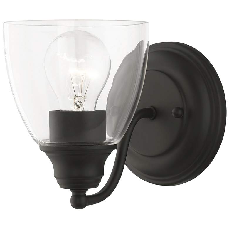 Image 2 Montgomery 1 Light Black Vanity Sconce