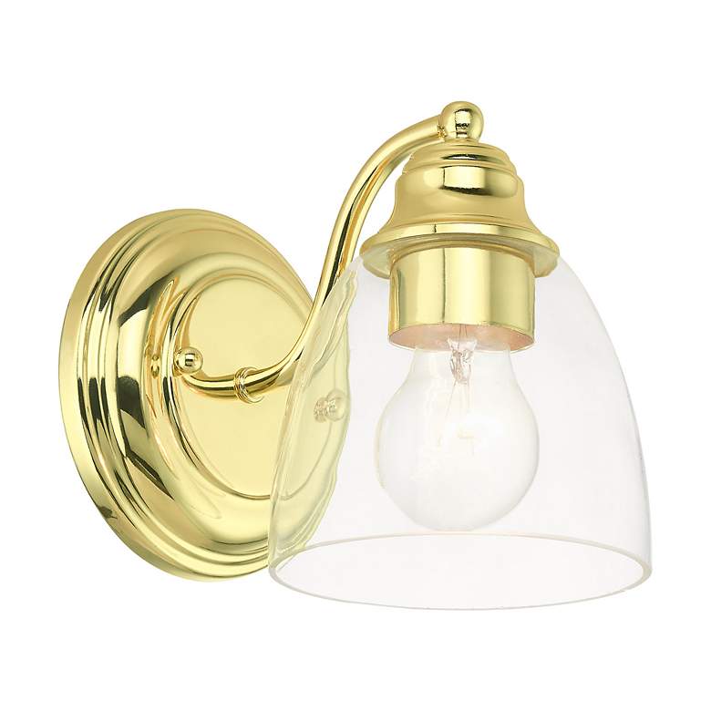 Image 4 Montgomery 1 Light Polished Brass Vanity Sconce more views