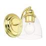 4_Montgomery 1 Light Polished Brass Vanity Sconce more views
