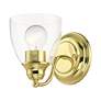 5_Montgomery 1 Light Polished Brass Vanity Sconce more views