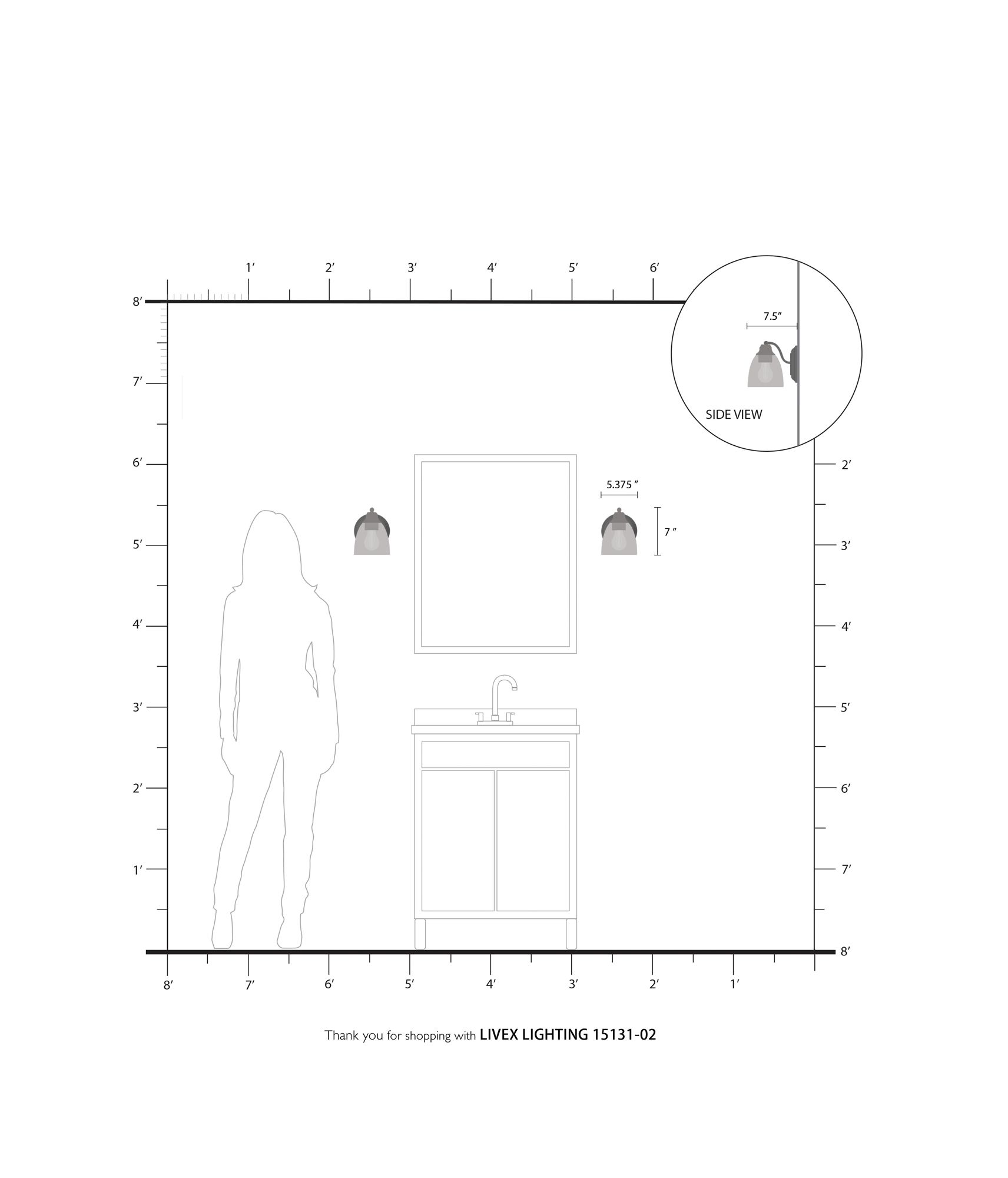 Montgomery 1 Light Polished Brass Vanity Sconce