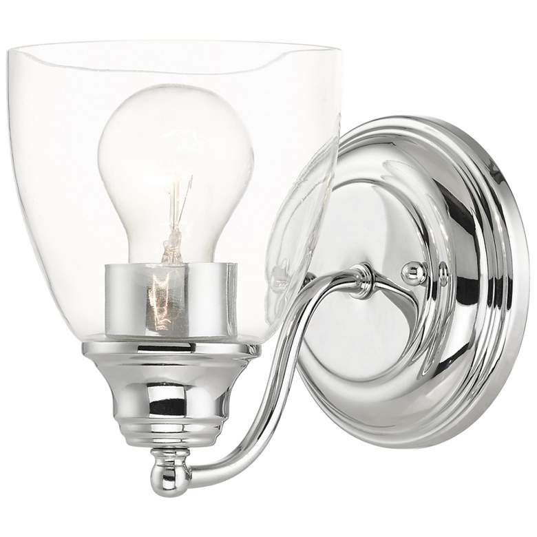 Image 1 Montgomery 1 Light Polished Chrome Vanity Sconce